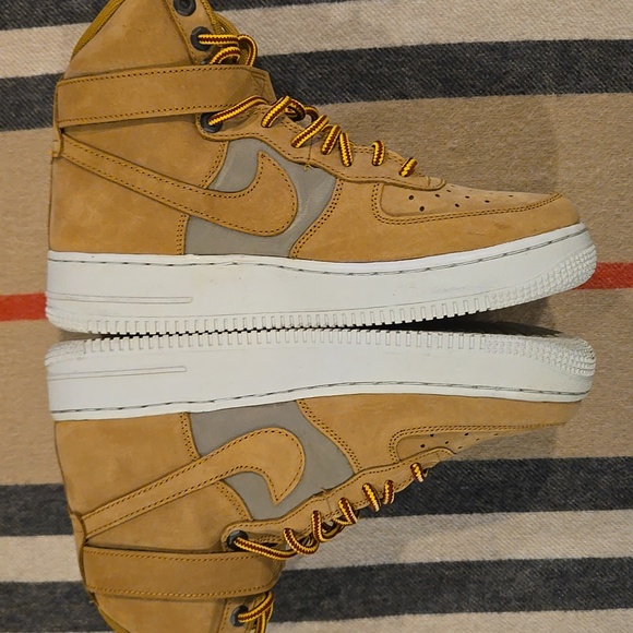 Nike Air Force 1 "Wheat" Size Y 7 - Picture 2 of 5
